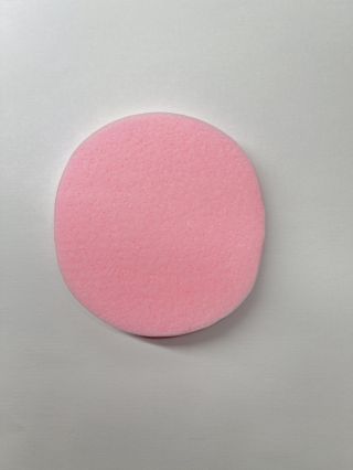 Spugna pulizia viso tonda color rosa 